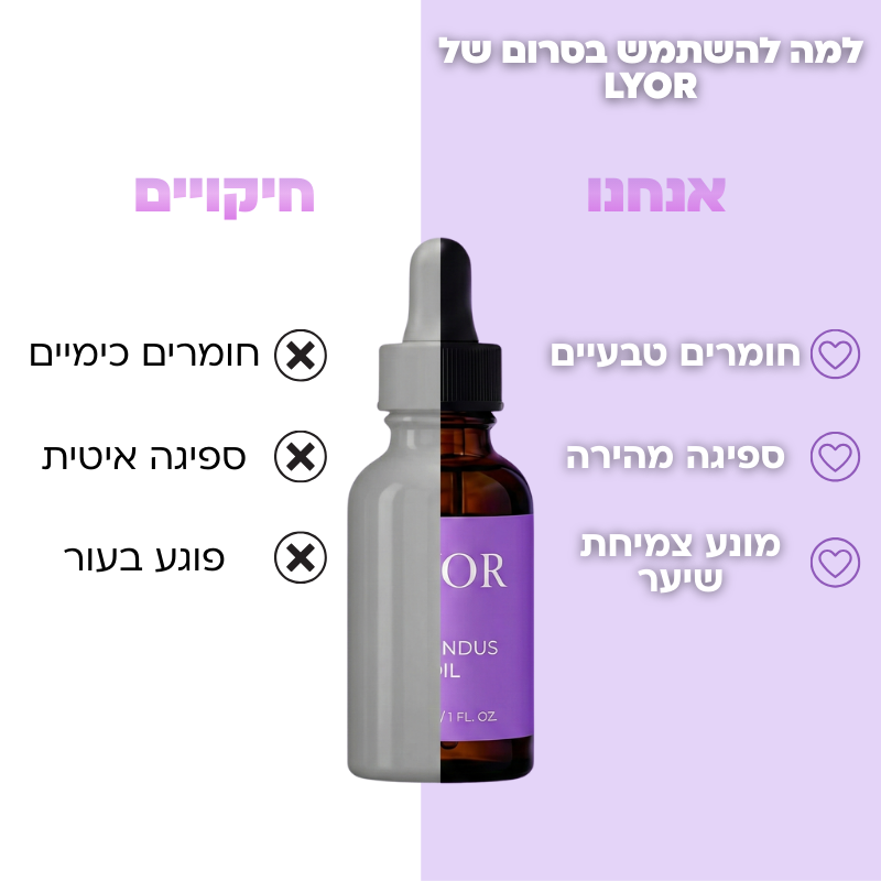 LYOR - סרום שישאיר את העור שלך חלק